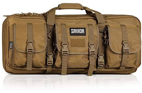 Savior Equipment American Classic Tactical Double Short Barrel Rifle Gun Case Firearm Bag - Suitable for Subgun Bullpups Carbine Shotgun SMG SBR AR AK Pistol, Available Length in 28 inch x 12 inch
