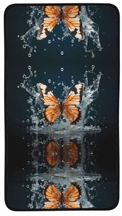 WBQLSL Toalla deportiva con patrón de alas de mariposa (16 x 28 pulgadas), toalla absorbente ligera de secado rápido, adecuada para natación, fitness, yoga, etc.