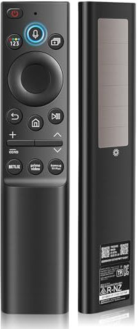 BN59-01357A - Mando a distancia solar por voz para televisores Samsung, compatible con televisores inteligentes Frame/Neo QLED 4K/8K UHD (VG-TM2180ES/ZA), 3 accesos directos de aplicaciones y carga