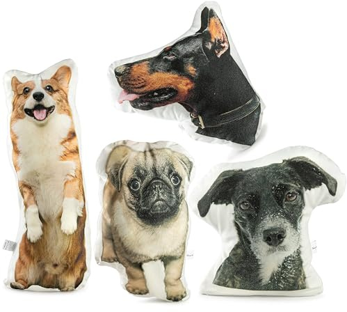 Fanery Sue Cuscino commemorativo personalizzato con foto e nome per animali domestici – Regalo di cordoglio per perdita di cane/gatto (stile irregolare)