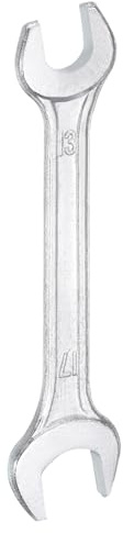 QUARKZMAN Chiave A Doppia Estremità Aperta 13mm x 17mm Metrica Angolo Offset 15 Gradi Chiave Testa Piccola Piatta Galvanizzata Chiave Aperta Per Riparazione Auto Montaggio Mobili