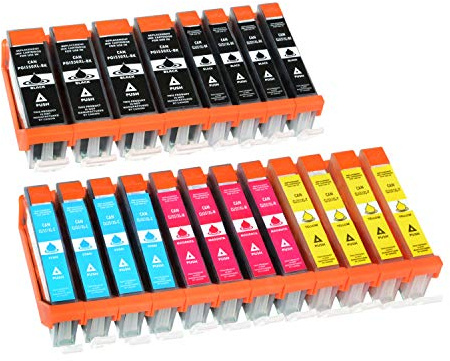 Logic-Seek 20 Druckerpatronen kompatibel für Canon PGI-550 XL CLI-551 XL für Pixma MG7100 MG7150 MG7550 MX925 iP7200 iP7250 MG5400 Series MG5450 MG5550 MG5650 MG5655 MX725 MX920 iP8750