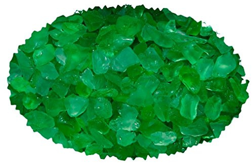 Haquoss dekorativt akvariumfärgat grus, 3–6 mm storlek, 2 kg, isgrön