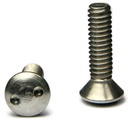 18-8 Stainless Steel Spanner Security Oval Head Machine Screws - #10-24 x 2 Qty 25