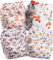 Littles and Bloomz FLP2-0405 - Pannolino lavabile per bambini, riutilizzabile, con bottoni a pressione standard, confezione da 4 pannolini