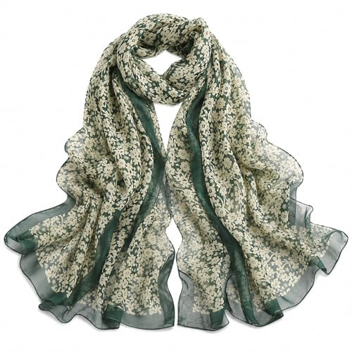 FAIRYGATE Châles Femme Grande Echarpe Chaude Femme Du Ventre à La Main Foulard Bleu Ceinture Echarpes Pashmina Etole Femme, D60