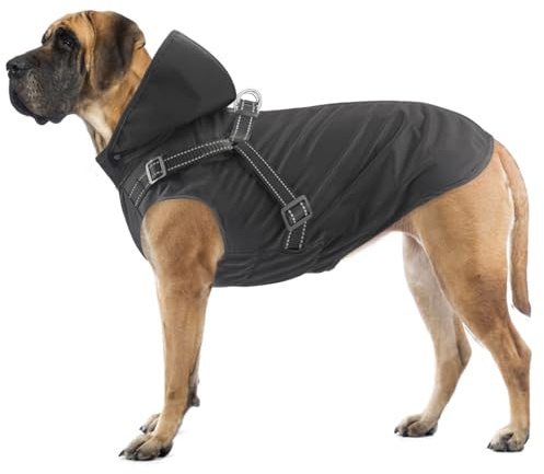 Mosucoirl Impermeabile per cani con cappuccio per cani e cuccioli di piccola media e grande taglia
