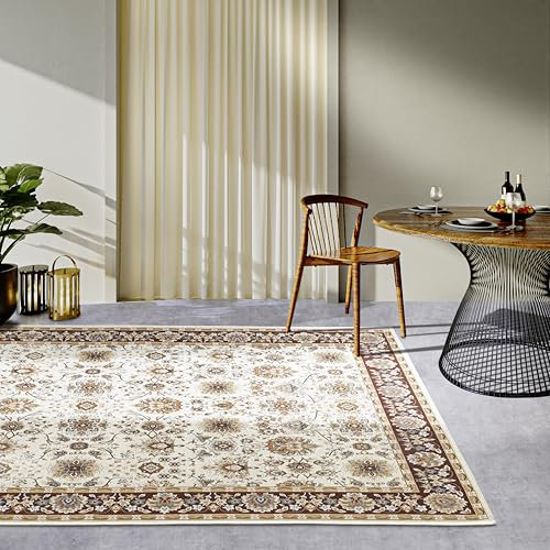 Villeroy & Boch Nicolas Alfombra Oriental para Interior y Exterior, Tejido Plano Oriental, diseño clásico, Certificado Öko-Tex Resistente a la Intemperie y a los Rayos UV, balcón, terraza, jardín,