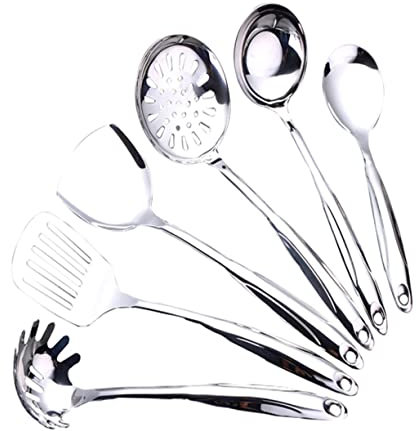 Alipis Utensili da Cucina Paletta per Antiaderente in Acciaio Inossidabile lungo Cavo Resistente al Calore 1 Pezzo Facile da per Cucinare e Servire