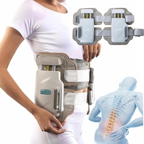 FXNFXLA Dispositivos De Descompresión Espinal, Dispositivo De Tracción Lumbar para La Zona Lumbar para Uso Doméstico, Alivio De Hernias Discales, Cinturón De Descompresión Lumbar