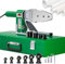 Kunststoffrohrschweißgerät - 1600W Heißschmelzmaschine für PE/PPR/PB/HDPE Rohre, Doppelrohrheizung, Digitalanzeige, doppelte Wärmeableitung - 2M Verbrühungsschutzleitung