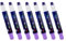 Temporanea Gesso,7 Pcs Viola chiaro Colori,Temporanei Gesso Capelli Temporanea Lavabili