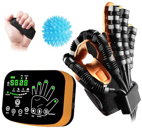 6th-Gen Rehabilitación Robot Guantes para Recuperación de Accidentes Cerebrovasculares Dedos Mano Ejerciser Equipo Mano Función Guante de Rehabilitación Guantes de Rehabilitación Mirror Entrenamiento