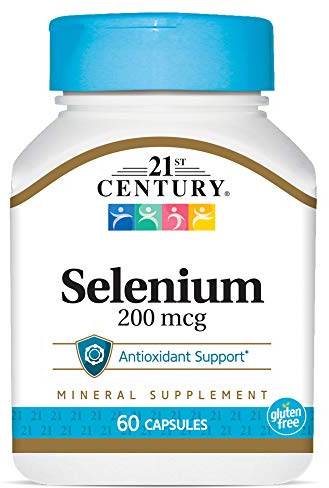 21st Century Selenium 200 Mcg Capsules, 60 Count (Pack of 2)