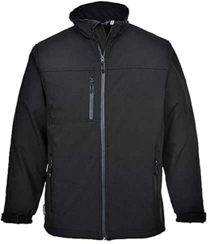 PORTWEST Softshell-Jacke (3-lagig), Farbe: Schwarz, Größe: 5XL, TK50BKR5XL