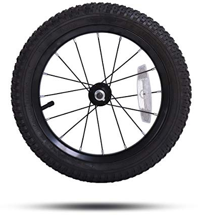 JOYSTAR 14 Inch Kids Bike Front Wheels Replacement with 14 Inch Air Rubber Tire Black Don't Fit with Huffy Bike