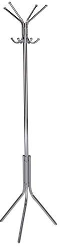 IDIMEX Kleiderständer Garderobenständer Arist Standgarderobe Kleiderstange aus Metall mit 8 Kleiderhaken, verchromt