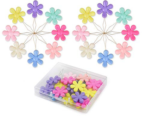 SCSpecial Enhebradoras de agujas Kit de costura manual 20 piezas Enhebradoras de agujas de coser para bordado de punto de cruz - Flor