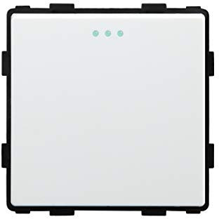 BSEED Inserto de Función Mecánica Interruptor Cruzado de 1 Velocidad y 3 Vías Interruptor de Luz de Pared PC Interruptor de Cambio Blanco