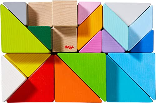 HABA 305778-3D-Legespiel Tangram-Würfel, Legespiel ab 2 Jahren, Made in Germany