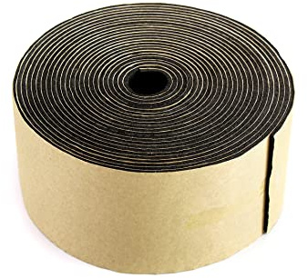 QWORK Pipe Wrap Insulation - Heat and Cold Pipe Insulation, Fiberglass-Free Material, 3 x 1/8 x 25ft