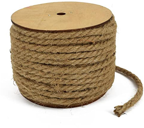 Magie di Natale Rotolo in corda di juta naturale spago per decorazioni floreali (Ø 2 mm - 87 mt)