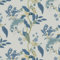 Fiula Selbstklebende Tapete Vögel Möbelfolie 41CMx3M Blumen Tapeten Blau und Weiß Klebefolie Möbel Blätter Wandtapete Wasserdichte Klebetapete Wohnzimmer Schlafzimmer Vinly Wrap Vintage Wallpaper