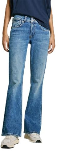 Pepe Jeans Jeans évasés pour Femme, Bleu, 26W / 32L