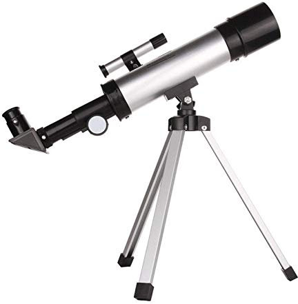 Bärbart monokulärt 360/50 mm refrakterande astronomiskt teleskop, med ett stativ rymdteleskop Monokulär refraktometer Nybörjarteleskop