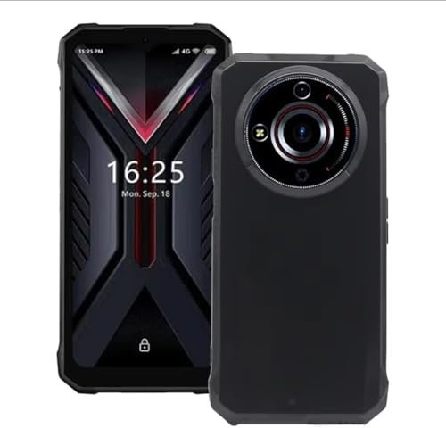 Auotu Funda Silicona Carcasa TPU Silicone Case Cover Bumper para HOTWAV T7 Outdoor Smartphone (Negro)