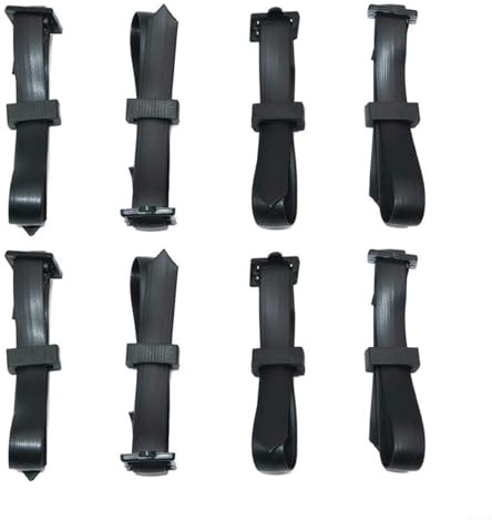Fauhapyway Paquete de 8 lazos de soporte para árboles, correas de soporte de plantas de PVC, diseño de hebilla ajustable para arbustos de jardín, árboles frutales, uso en interiores y exteriores (60 x