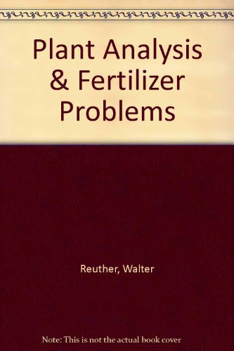Plant Analysis & Fertilizer Problems