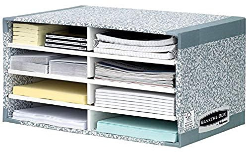 Bankers Box 0875006 System Schreibtisch Manager, 1 Stück/Pack, grau/weiß