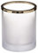 Atmosphera Créateur d'intérieur - Photophore Déco en Verre Givré Artif 12cm Blanc