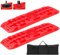 KATSU Tools 2 Stück Bergungs-Traktionsbretter mit Wagenheber-Basis, 10T Bergungs-Trackpads für Sand/Schlamm/Schnee im Gelände, für PKW, SUV, LKW, Notfall