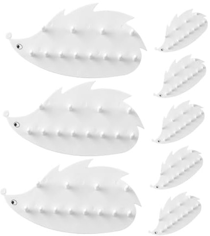 Yardenfun 8stücke Teiliges Von Wandhaken Für Schmuck Und Schlüssel Kleiner Niedlicher Igel-design Einfach Zu Montieren Platzsparender Organizer Für Und Ohrringe Für Ihre Wohnräume