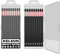 KELSON 10pcs PZ2 150mm Pozi 2 Impact Rated Screwdriver Bits with Storage Case 1/4 Universal
