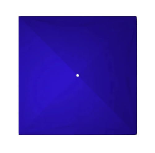 Ersatzdach für 3 x 3 m Terrassenschirm, wasserdicht, quadratisch, Pavillon-Abdeckung, Outdoor-Zeltstoff für Camping und Garten (blau, kein Rahmen enthalten)