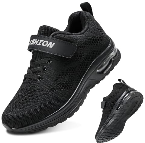 Scarpe da ginnastica per bambini, scarpe da corsa per bambini, scarpe da ginnastica per ragazze, scarpe da scuola, Sono Nero, 38 2/3 EU