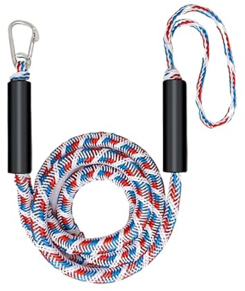 Lignes de quai de bateau | Avec clip en acier inoxydable élastique robuste | Pour lac, rivière, plage, mer, neige, luge, wakeboard, ski nautique, kayak, bateau, pêche