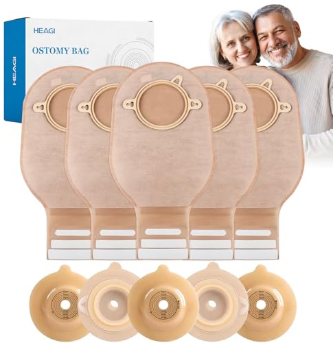 Heagimed 20 Sacchetti Colostomia, Sistema 2 Pezzi, 45 Mm