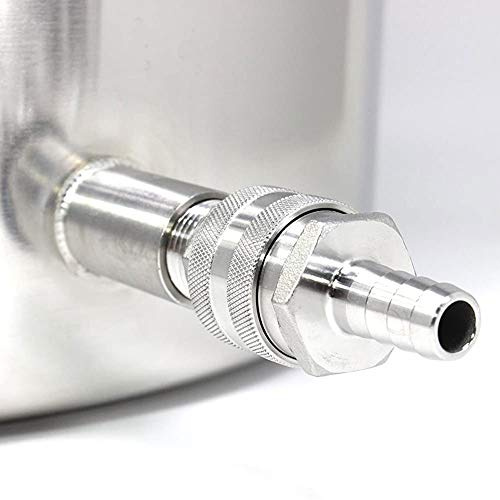Taidda Adaptateur de Connecteur Rapide en Acier Inoxydable, pour Brassage de Bière à Domicile, Durable, Facile à Installer, pour Accessoires de Brassage à Domicile