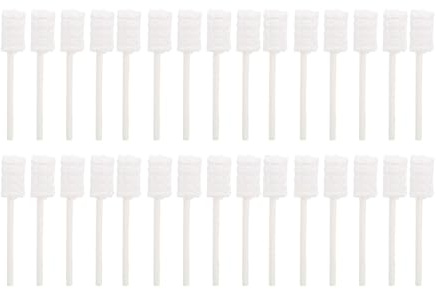CCYLEZ Baby Oral Cleaner 30st Mjuk Bomullsborstsats, Skonsam Tungrengöring för Spädbarn, Säker för 0-3 år Gammal, Idealisk Tandvårdsutrustning