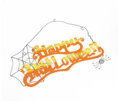 Heaven Sends Metal Halloween Wall Art Hanging Happy Halloween Sign