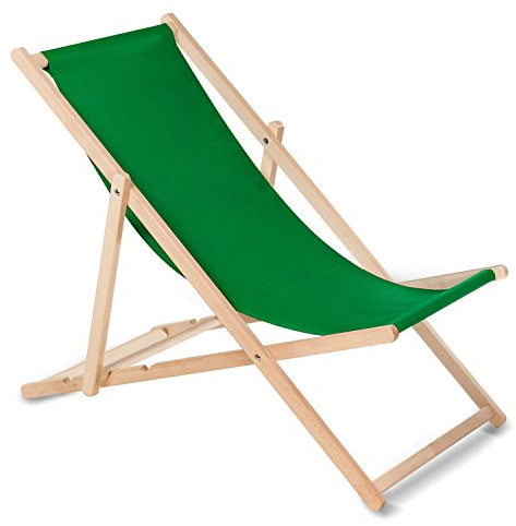 Sonnenliege, klassisch, Buche, Mehrfarbig, perfekt für den Sommer, Grün