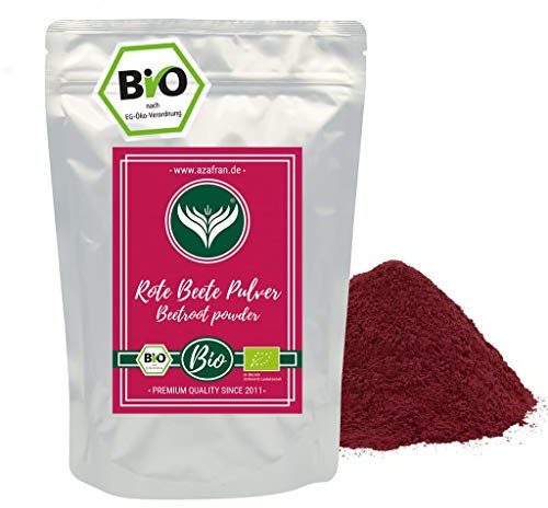 Azafran BIO Rote Beete (Bete) Pulver, getrocknet gemahlen, zum Kochen und Färben 500g