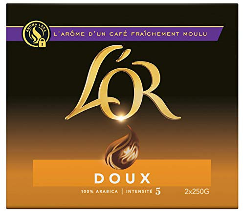 L'Or Café Moulu Doux 3Kg (lot de 6x(2x250g))