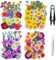 Cayway 160 Stück Natürlich Getrocknete Blumen Gepresste Blumen Zum Basteln Blüten Getrocknet mit Pinzette und Schere für Harz Gepresste Blüten Scrapbooking Blumen