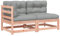 vidaXL Gartensofa mit Kissen 2-Sitzer Massivholz Douglasie