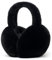 Unning Winter Ohrenwärmer Damen Verstellbar & Faltbare Ohrenschützer Mode Kunstpelz Weich Ohrenschütz Plüsch Ear Muffs for Women Schwarz